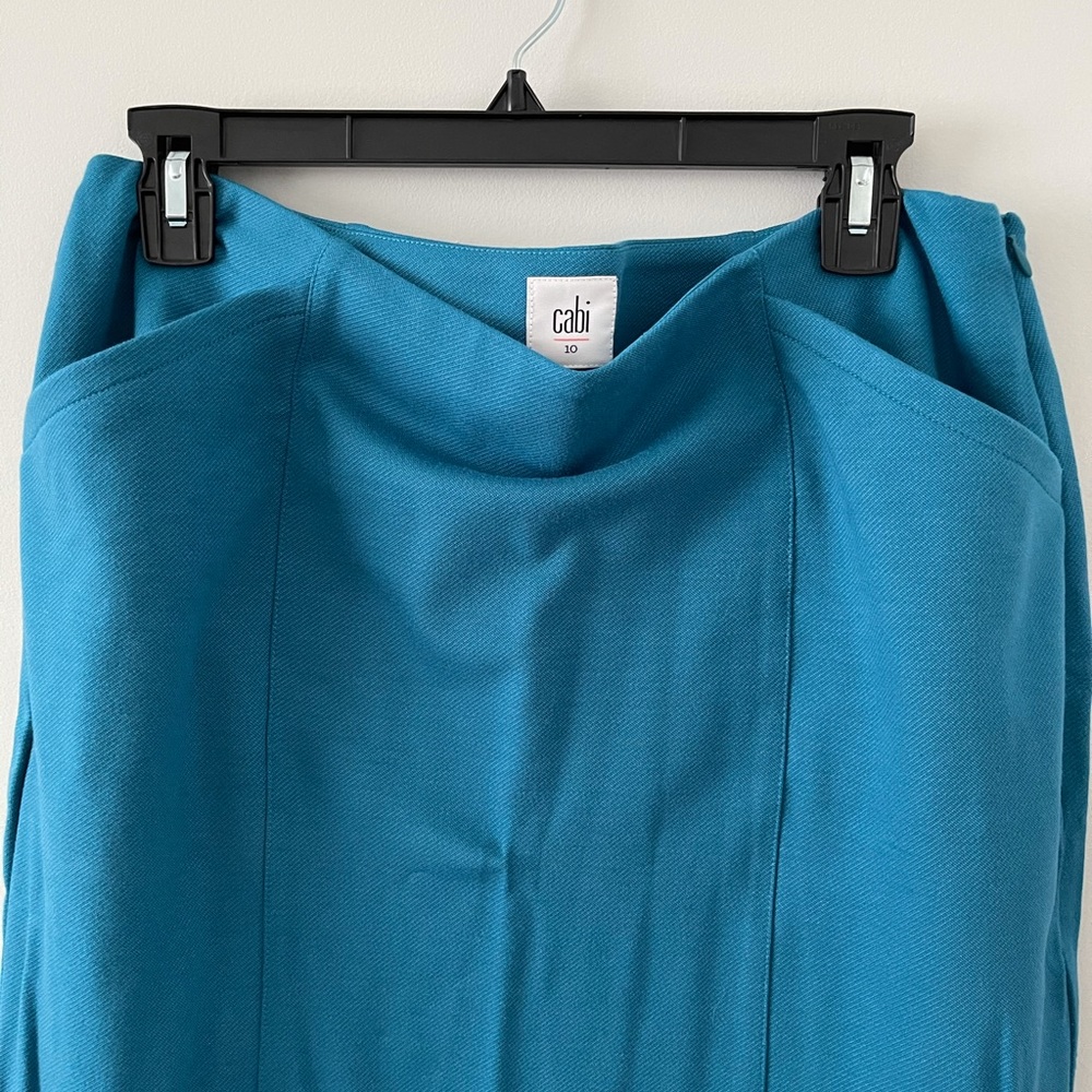 CAbi #3220 Sigourney Pencil Skirt Teal - NWOT